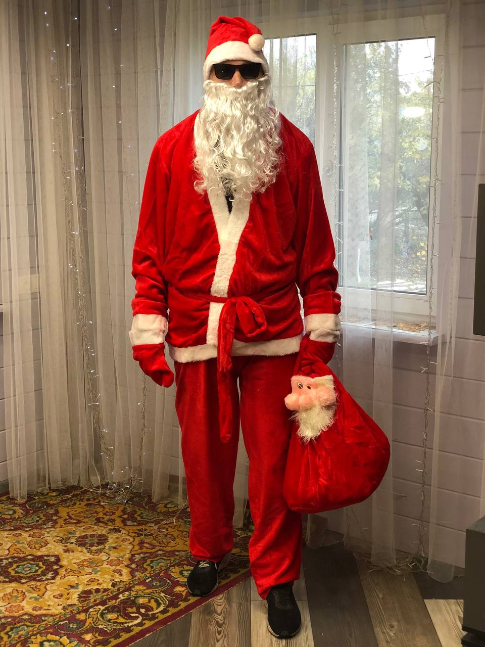 костюм санта клауса, купить костюм Санты, новогодний костюм, костюм Деда Мороза