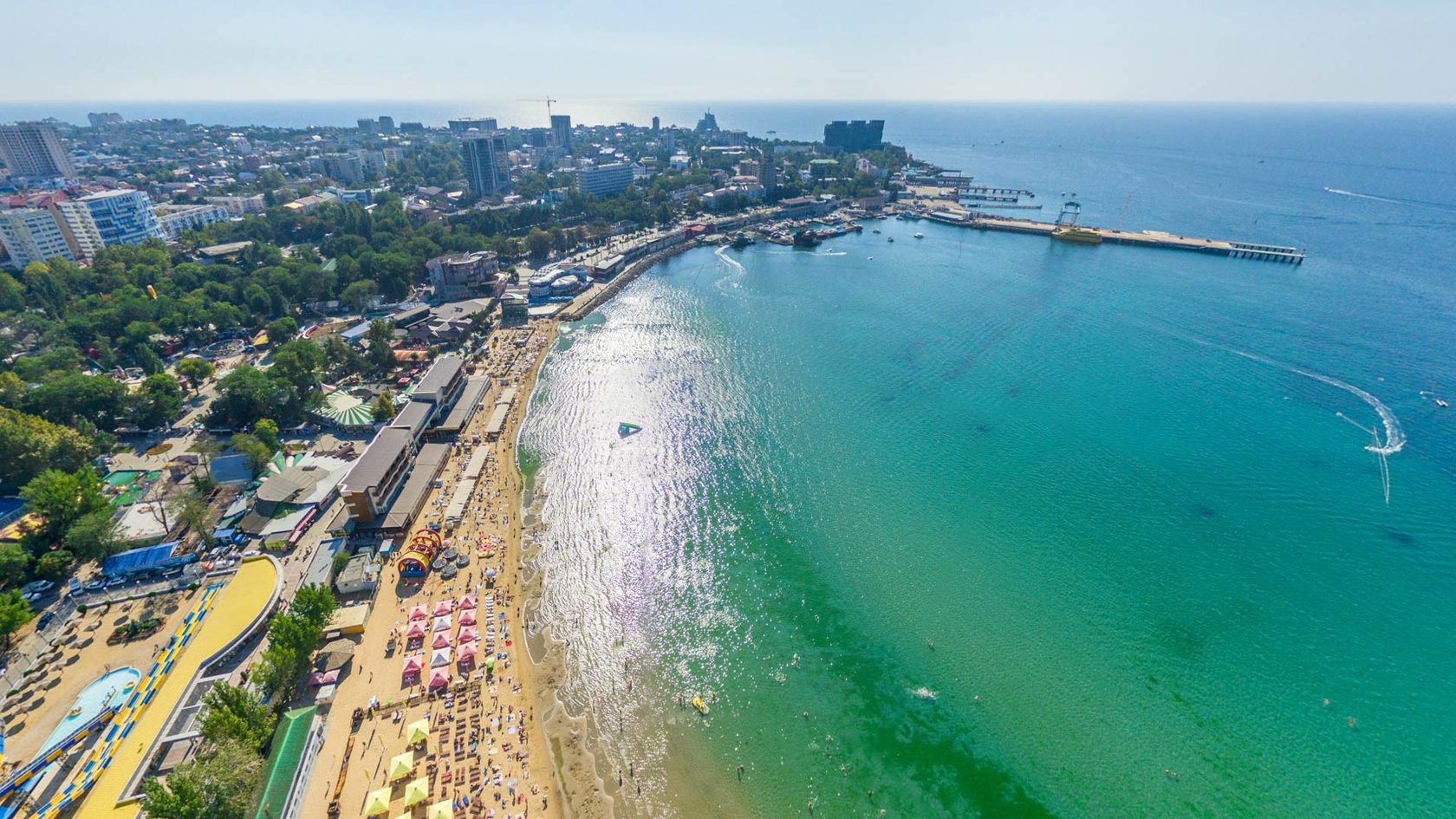 Анапа Витязево пляж панорама