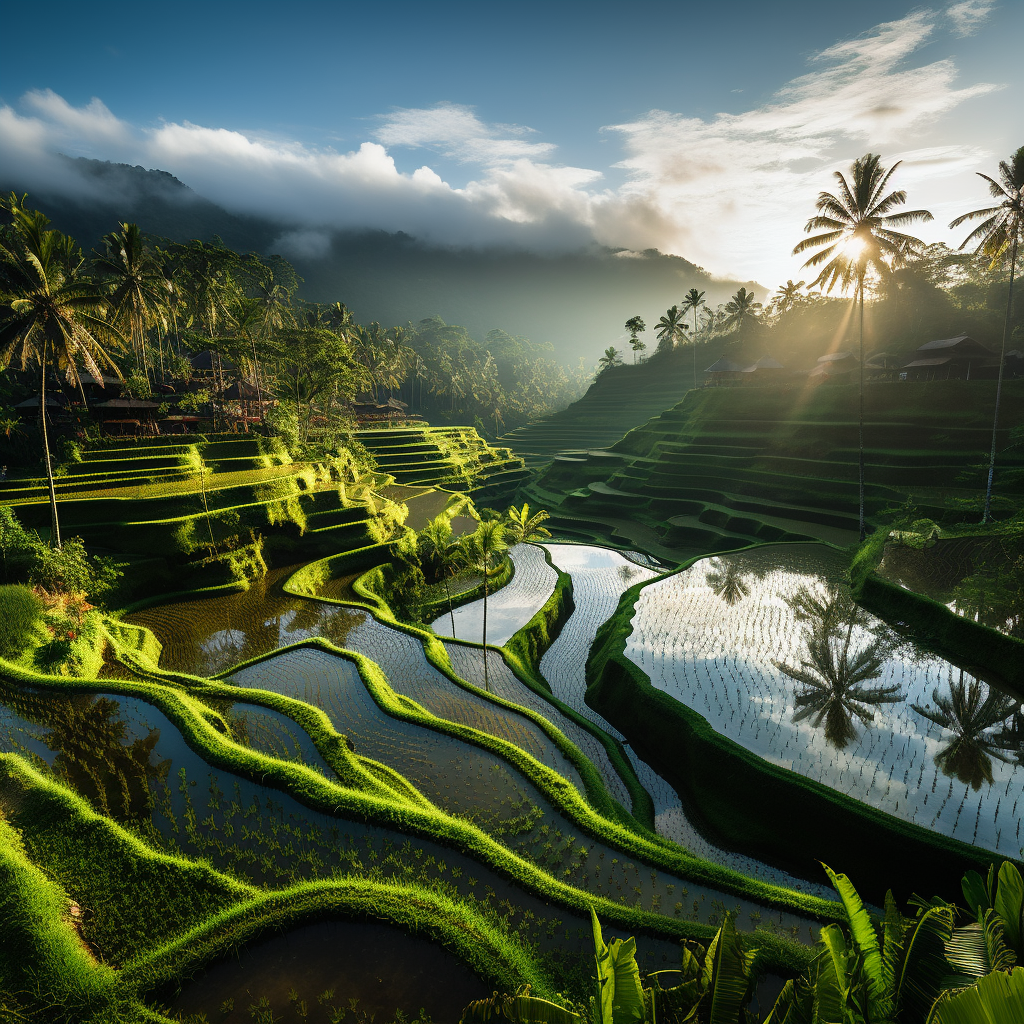 Террасы рисовых полей Тегаллаланг: Зелёные ступени рая на Бали