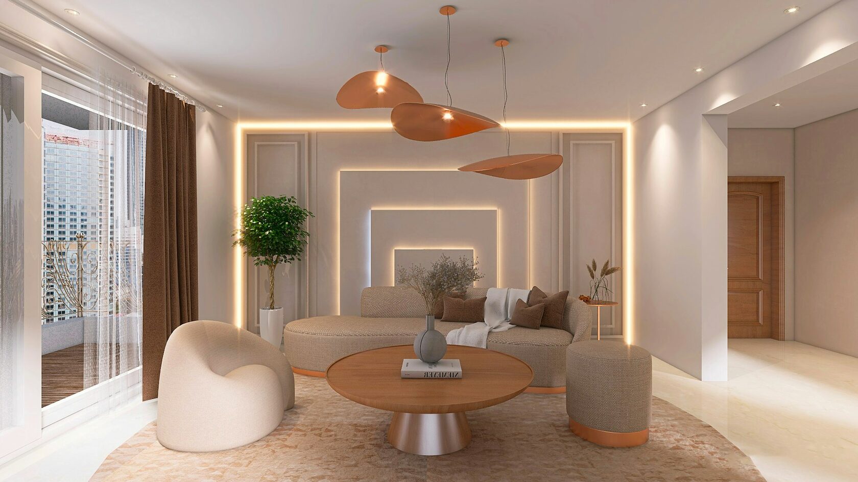 Contemporary apartment interior