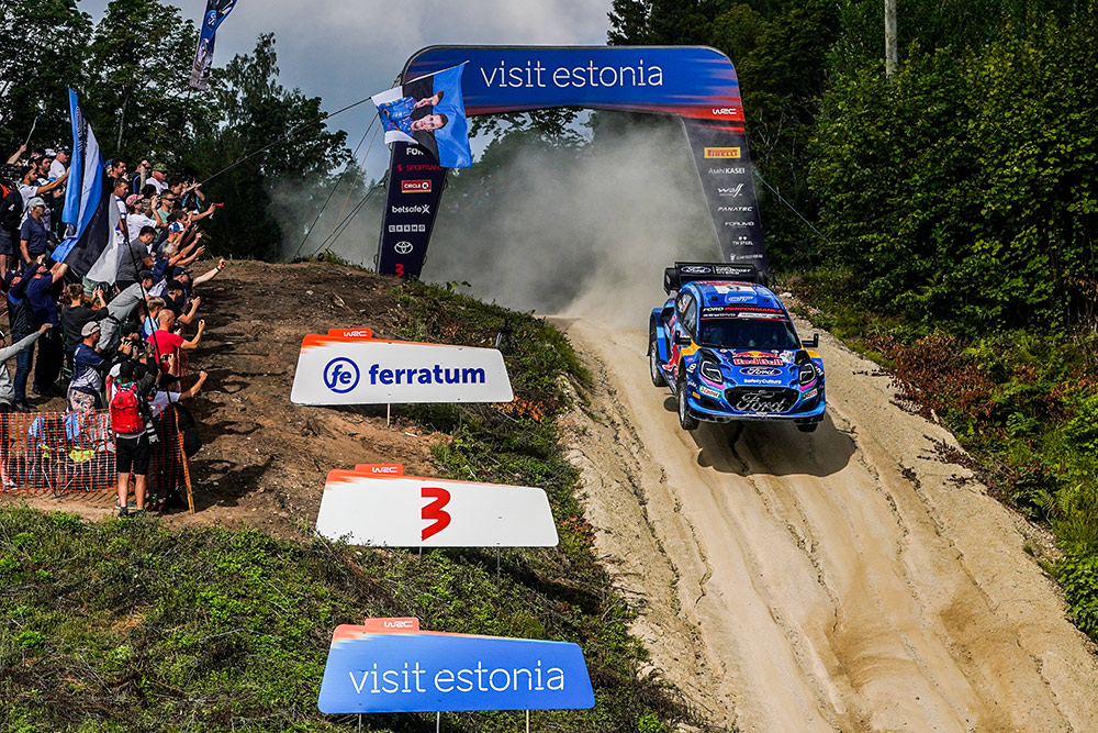 Отт Тянак и Мартин Ярвеоя, Ford Puma Rally1 (YX22 FCD), ралли Эстония 2023/Фото: M-Sport