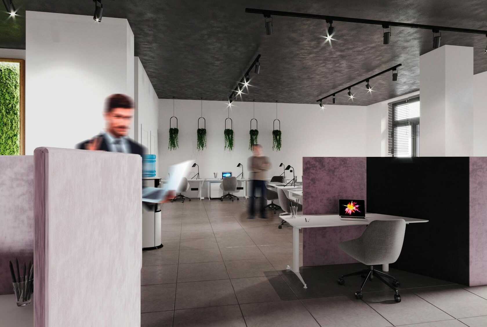 мягкие перегородки в офисе 