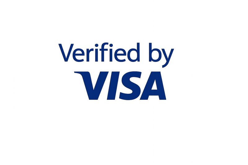 Значок Verified by Visa для безопасной оплаты на сайте хостела Center Rooms в Минске