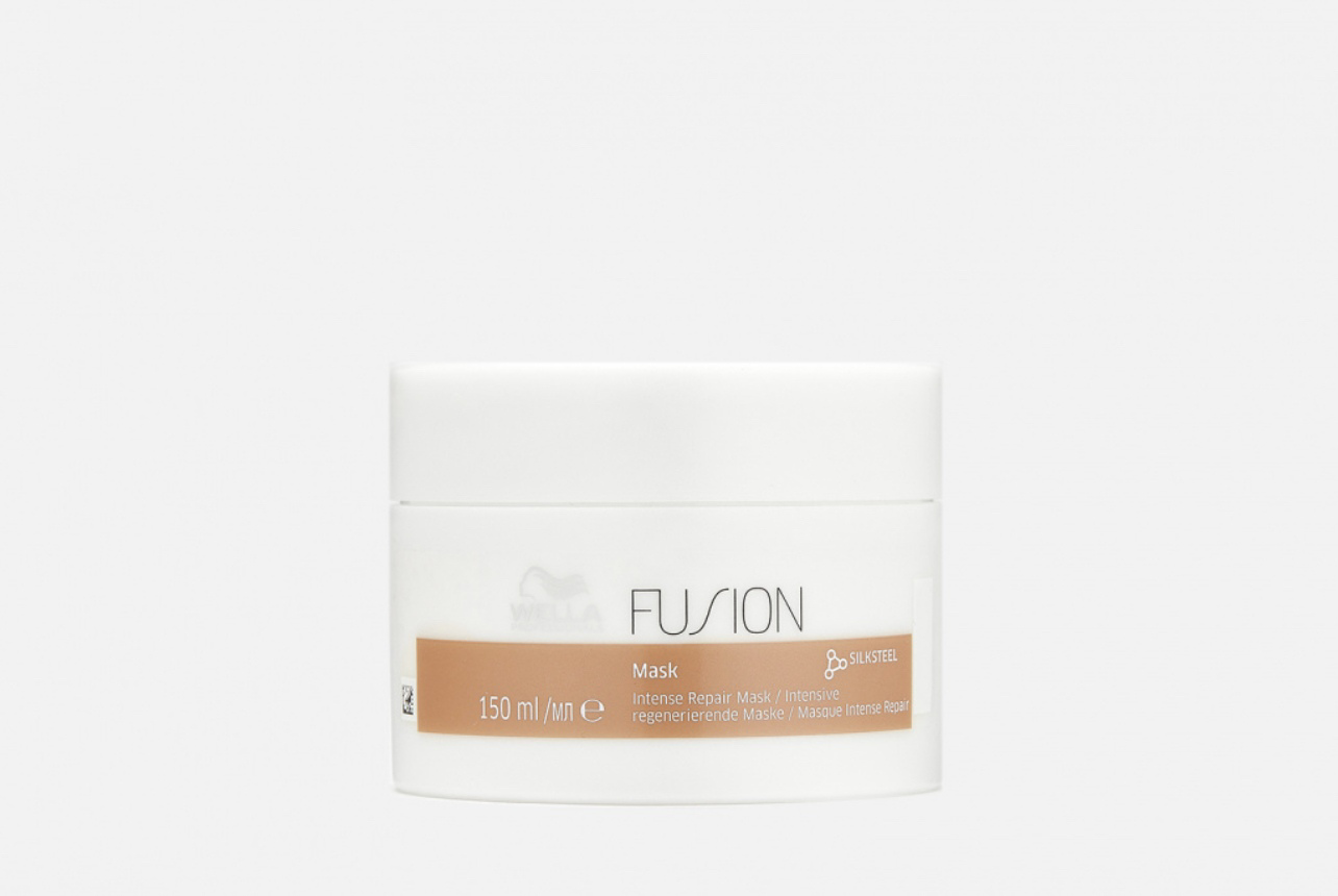 Маска repair отзывы. Wella professionals Fusion intense Repair Mask. Wella восстанавливающая маска для волос Fusion intense. Wella маска интенсивная восстанавливающая / Fusion защита. Wella professionals intense Repair.