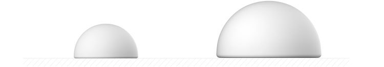 Напольные полусферы размером 50, 80 см