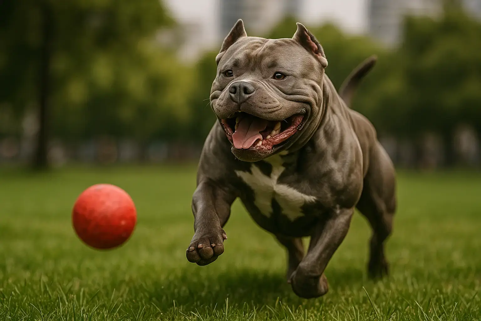 Сколько гулять с американским булли