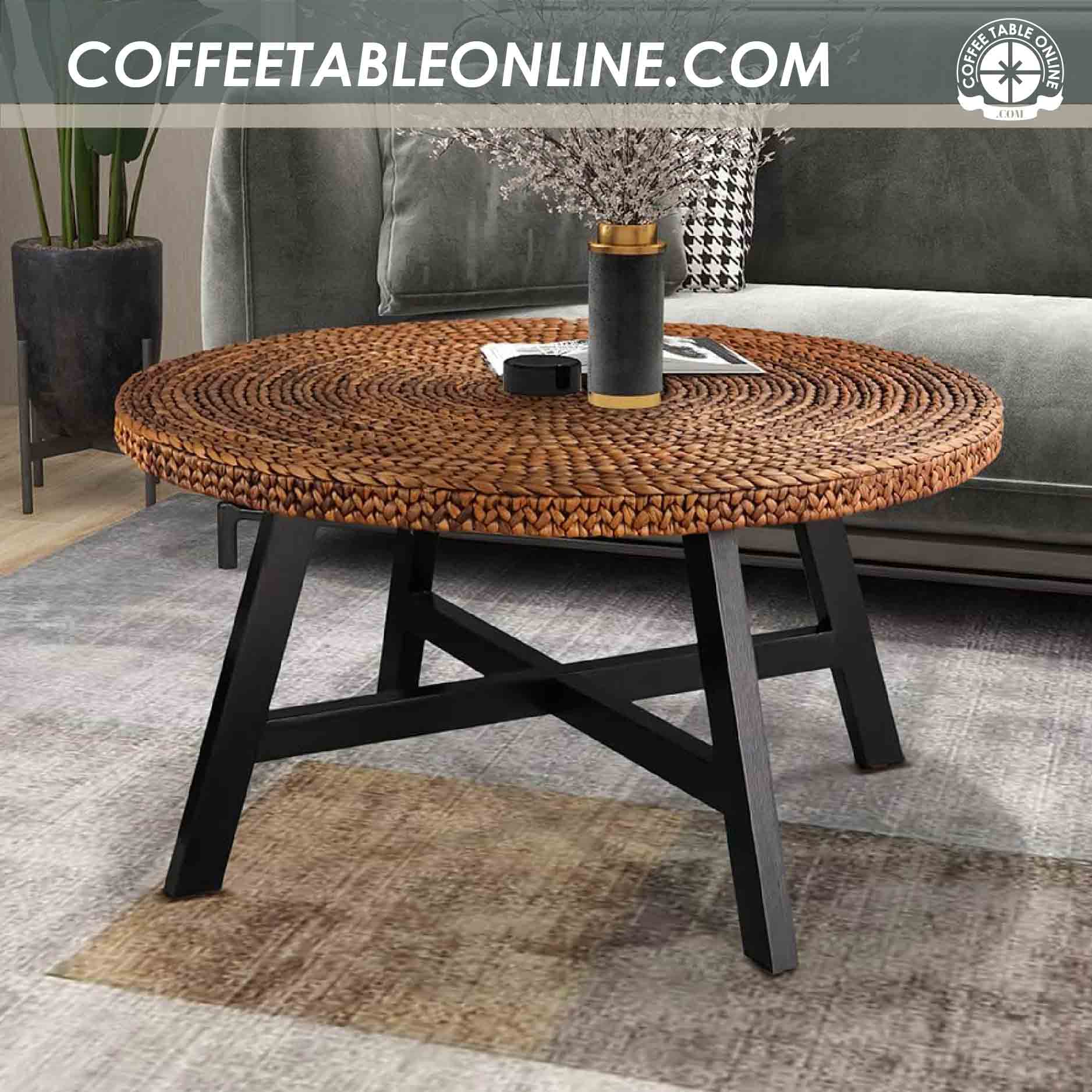 Round Wooden and Rustic Coffee Tables