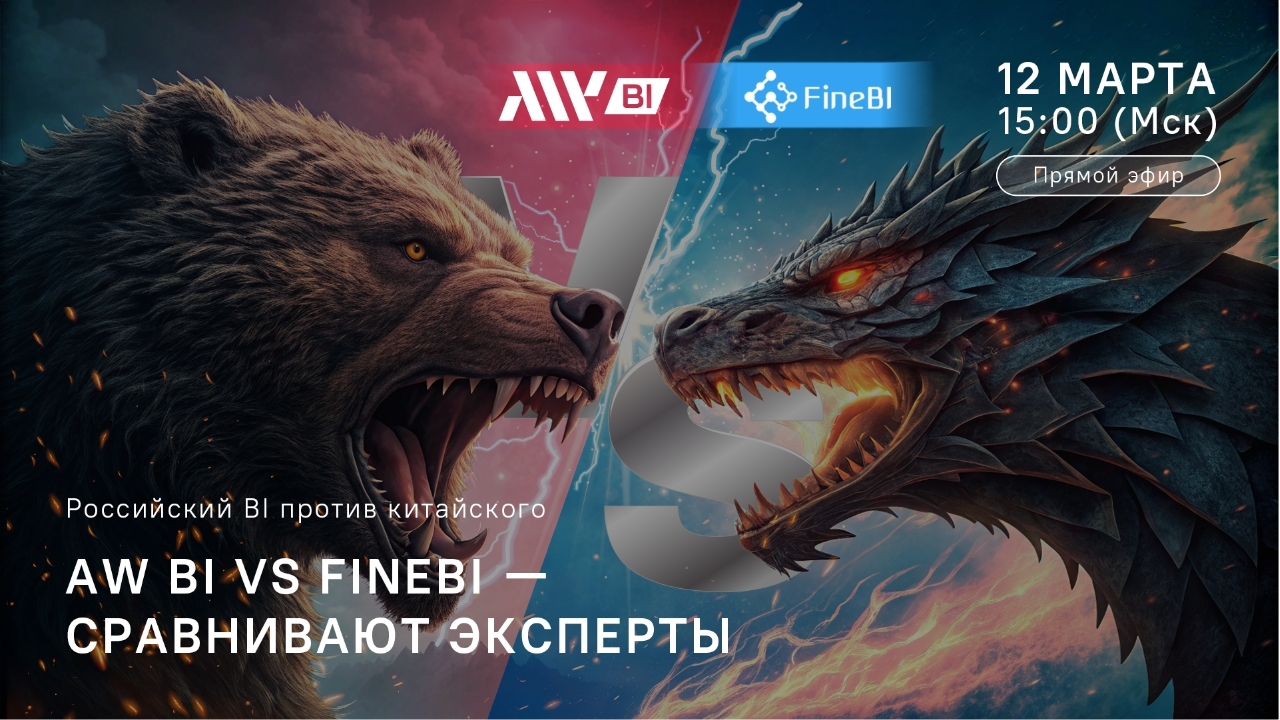 AW BI vs FineBI - сравнивают эксперты. Российский BI против китайского