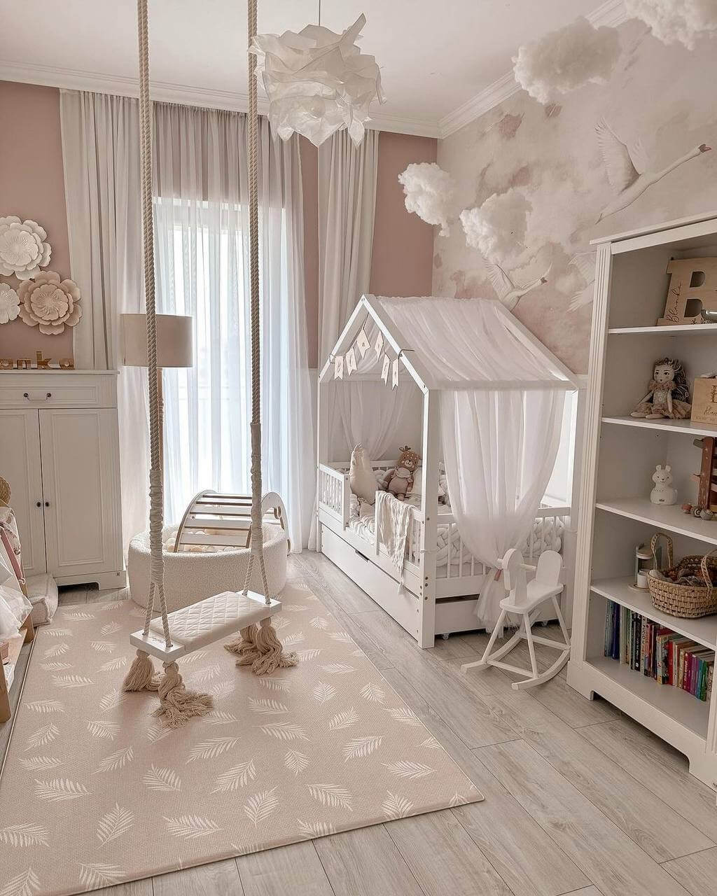 rose cream children's room