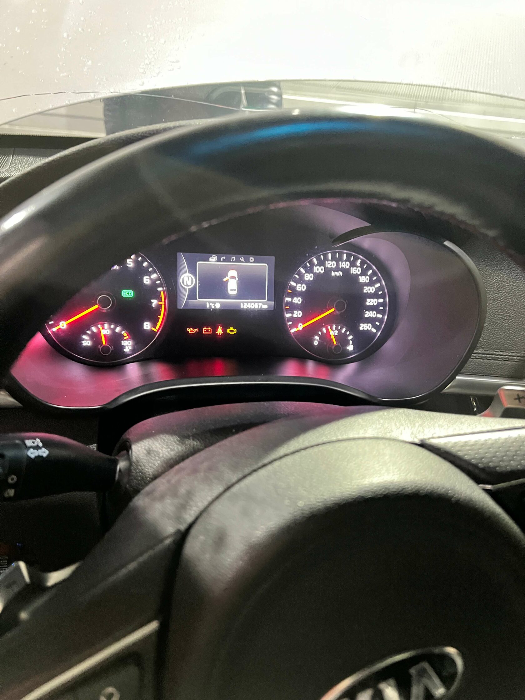 Пробег Kia Optima на момент замены масла