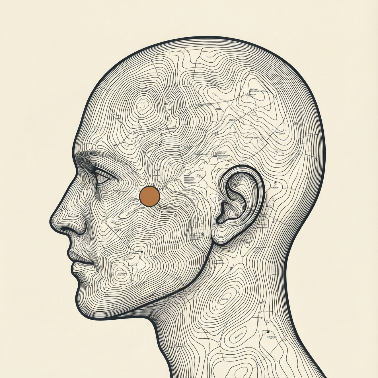 Схема, которая является одновременно техническим чертежом и картой природного ландшафта