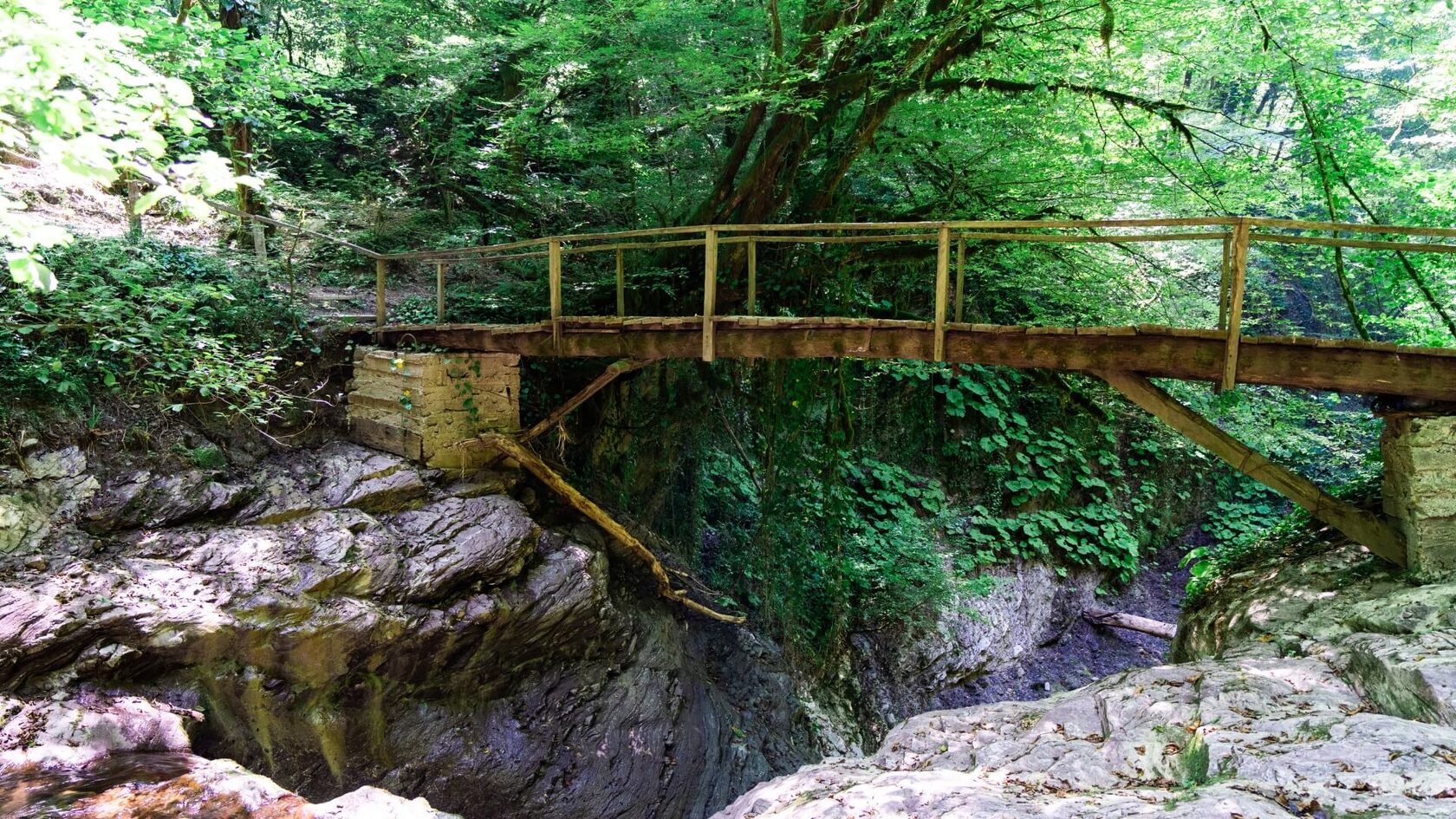 Горнолыжные трассы Красной Поляны зимой