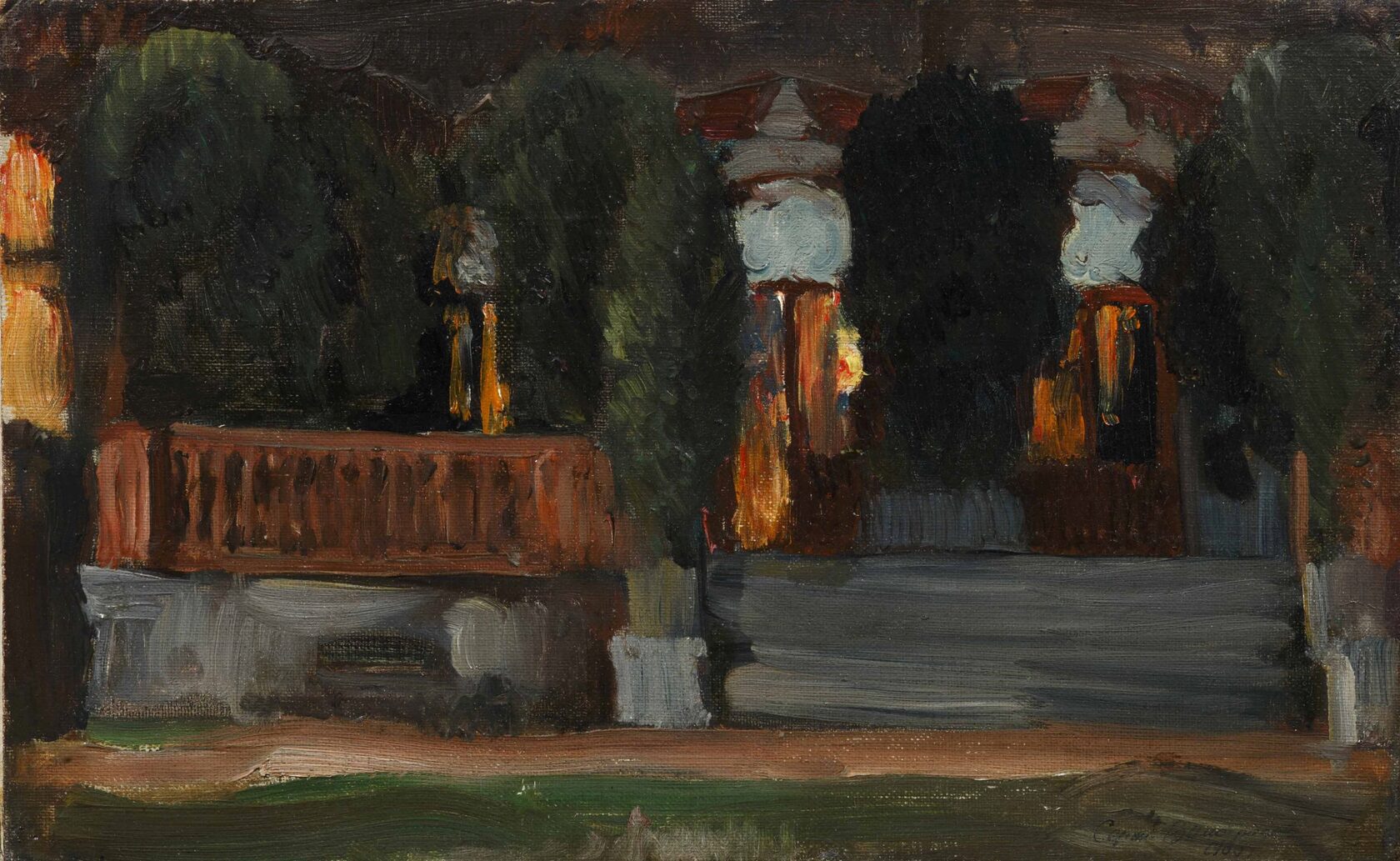 Вечерний пейзаж. 1900