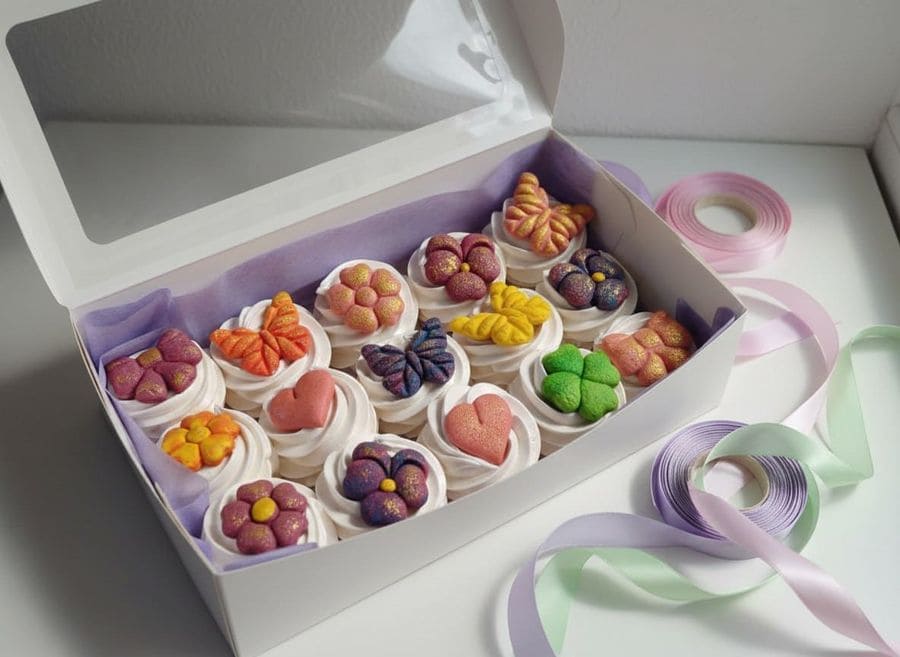 Печеньки на завитках из зефира 1