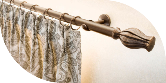латунные карнизы для штор