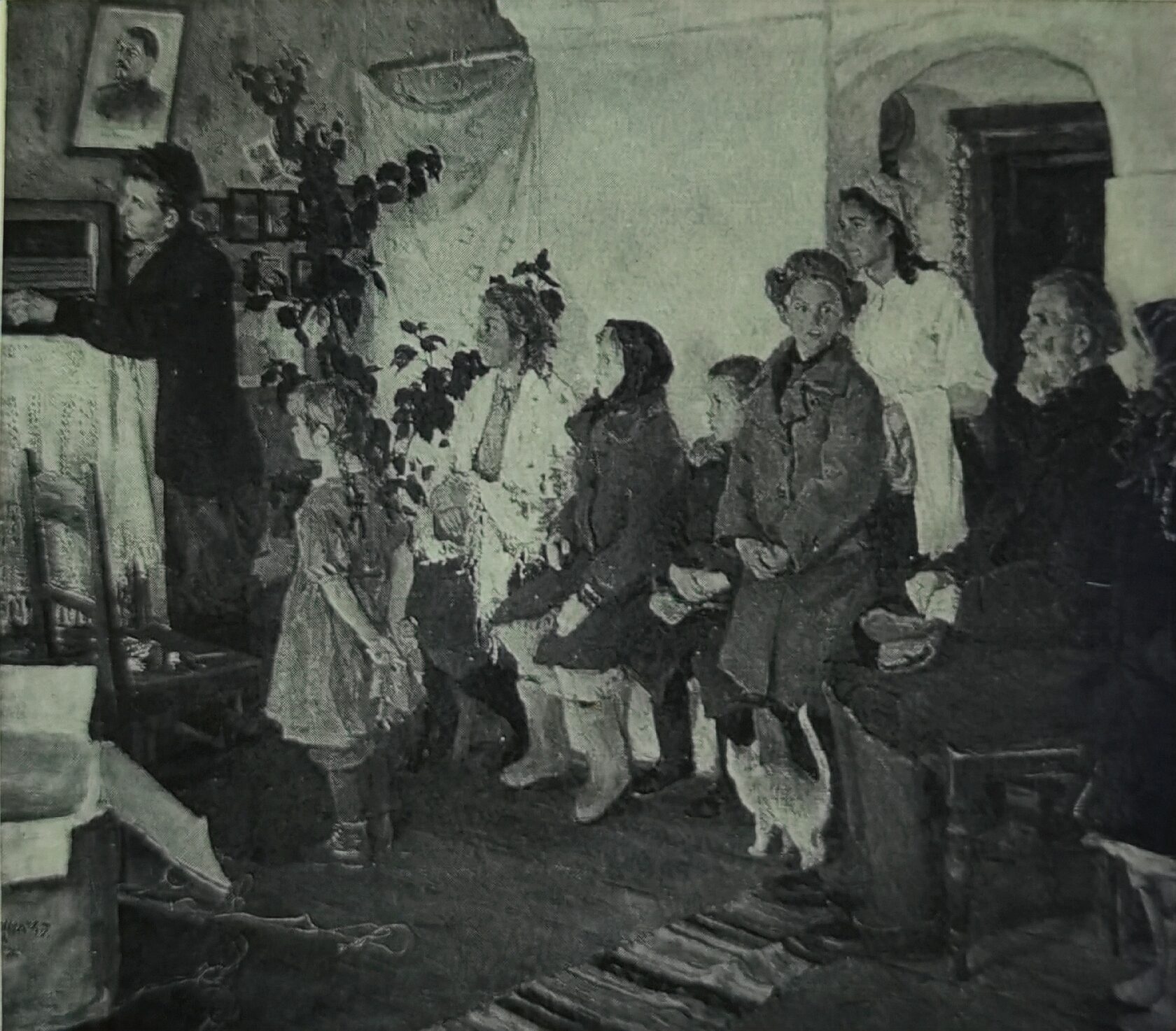 Радио в колхозе, 1951 г.