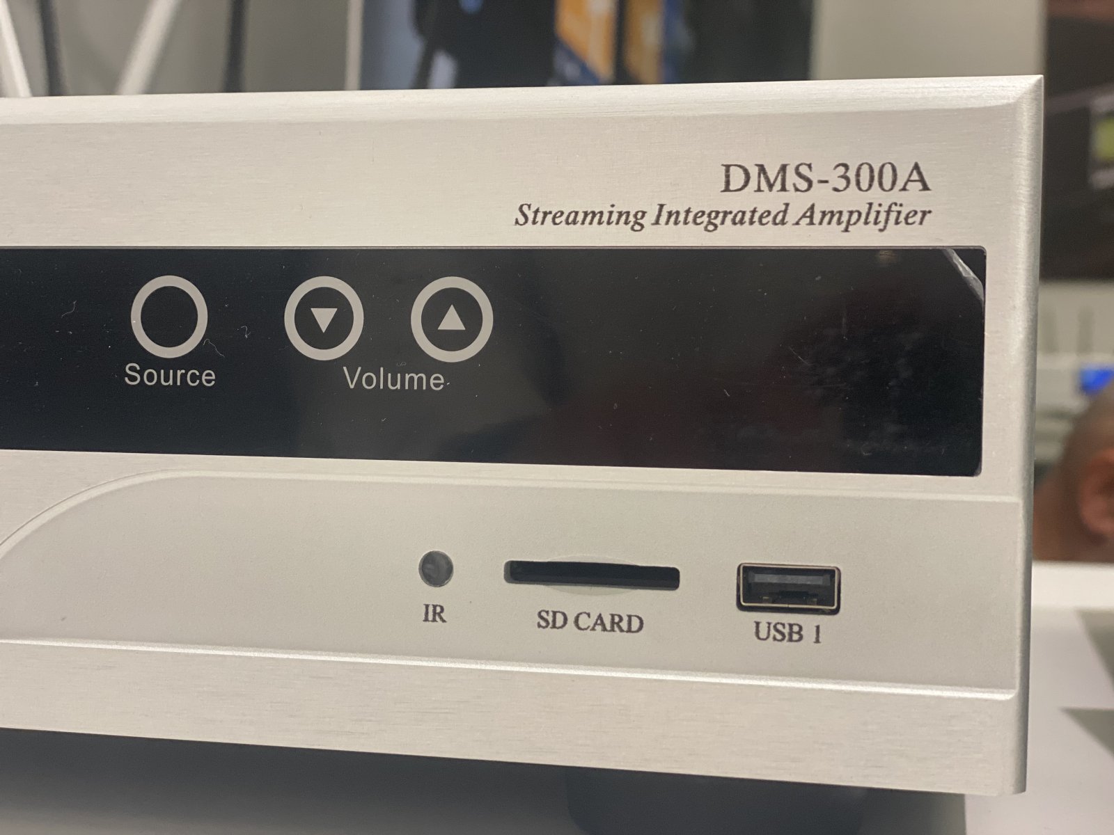 Cary Audio streamer dac and integrated amp dms 300 front panel