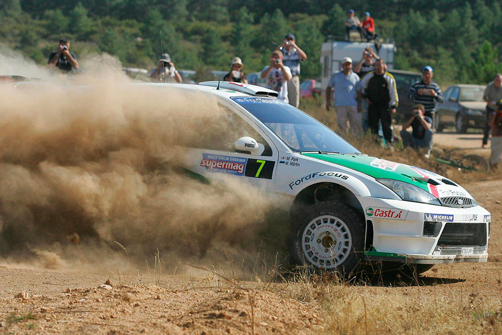 Маркко Мяртин и Майкл Парк, Ford Focus RS WRC '04 (ET53 UNY), ралли Сардиния 2004