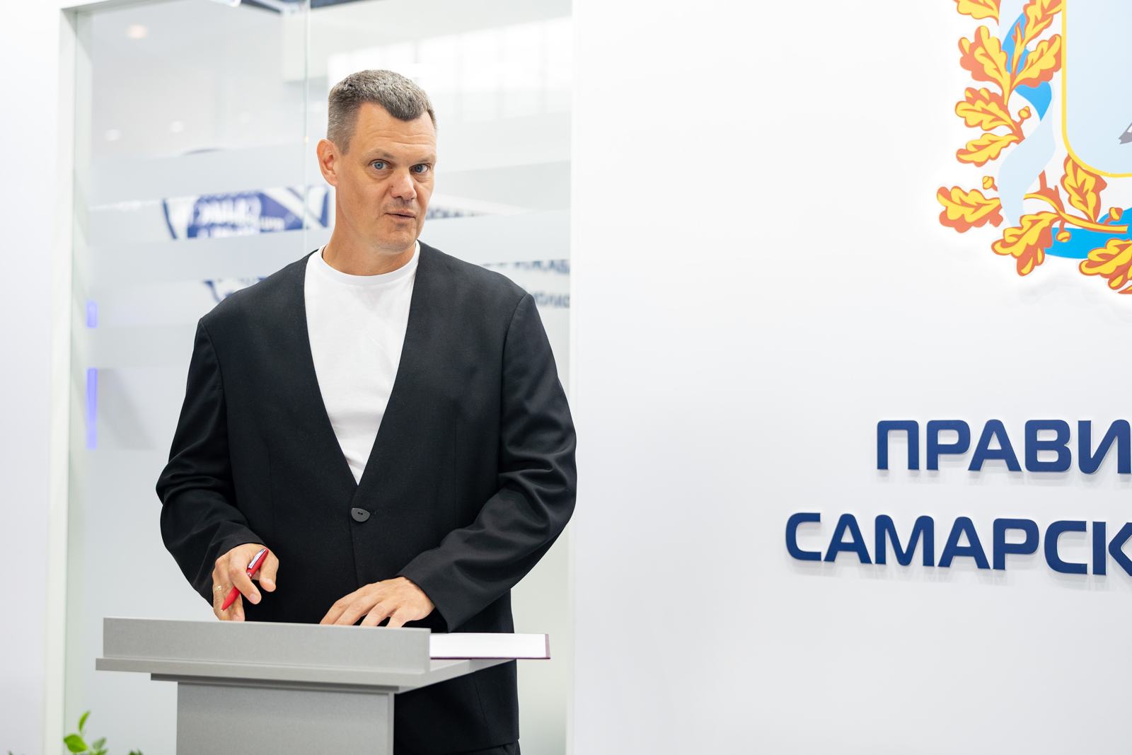 Выступление на стенде правительства Самарской области
