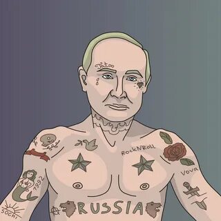 Путин в наколках картинки