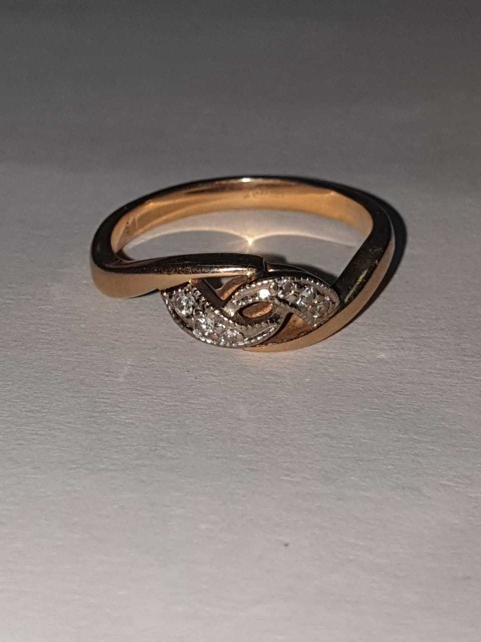 Золотое кольцо черепашка 585 пробы золота