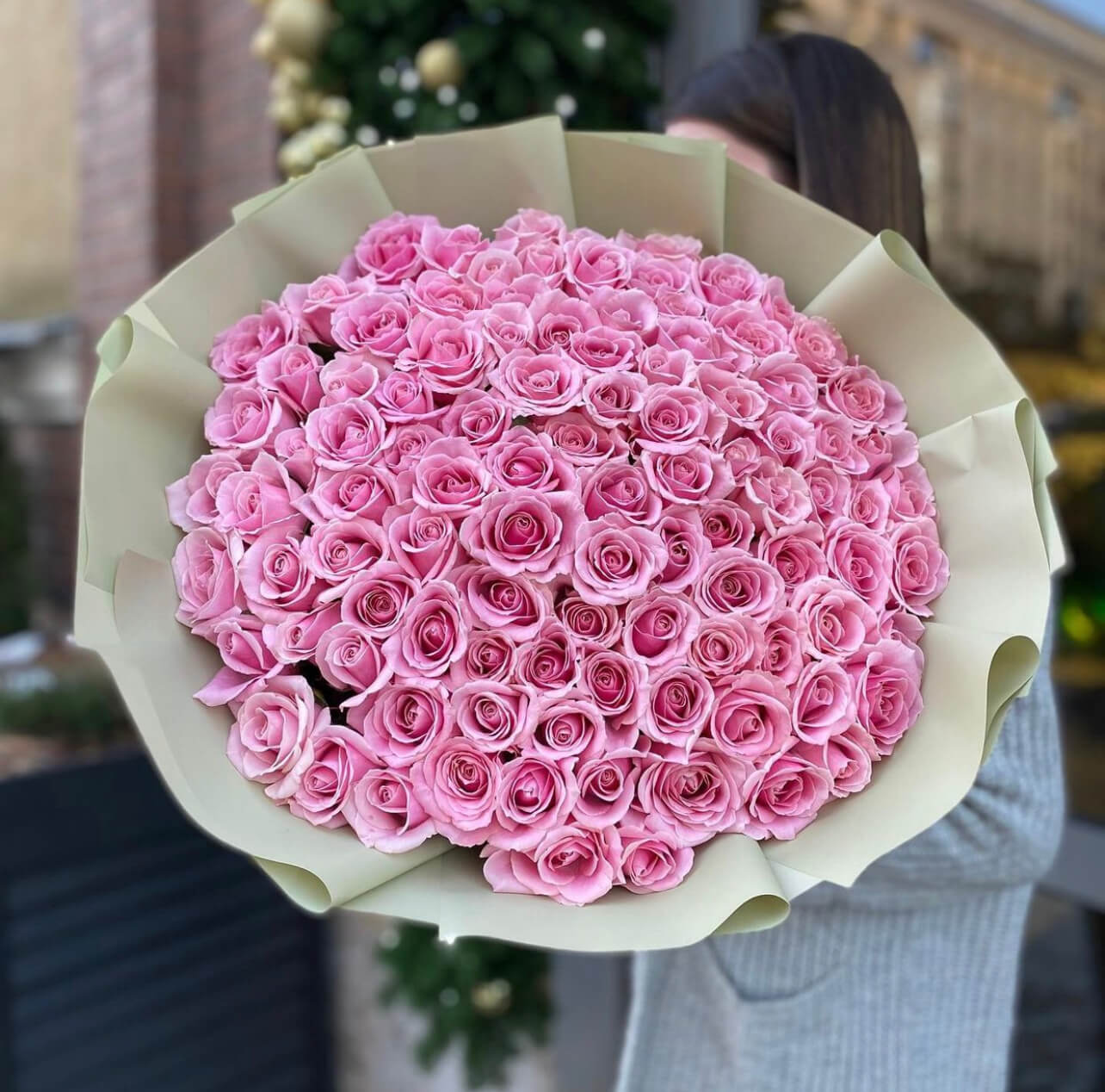 Roses 101 pcs pink