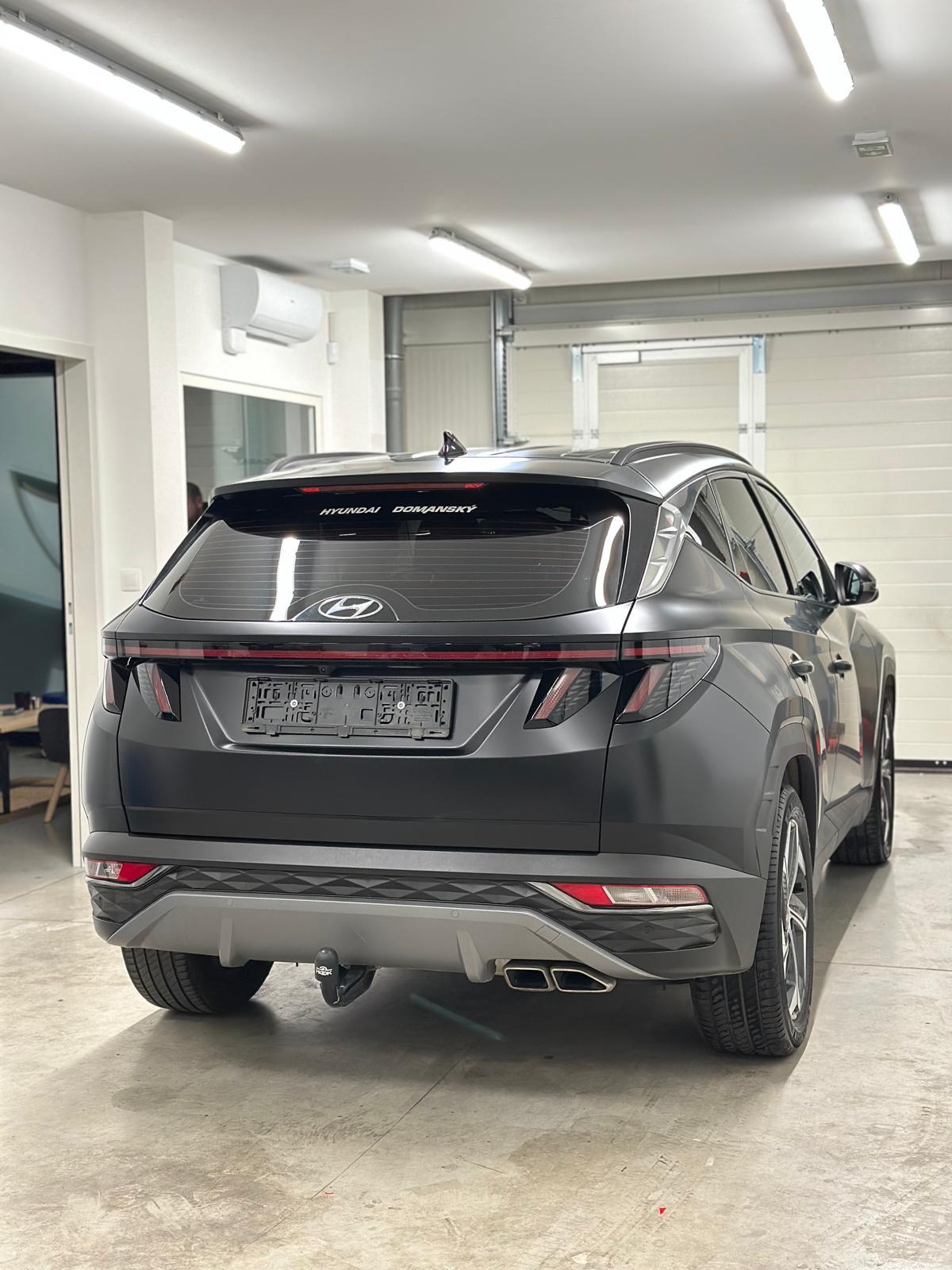 Hyundai Tucson s černou matnou ochrannou fólií – kompletní proměna a ochrana laku