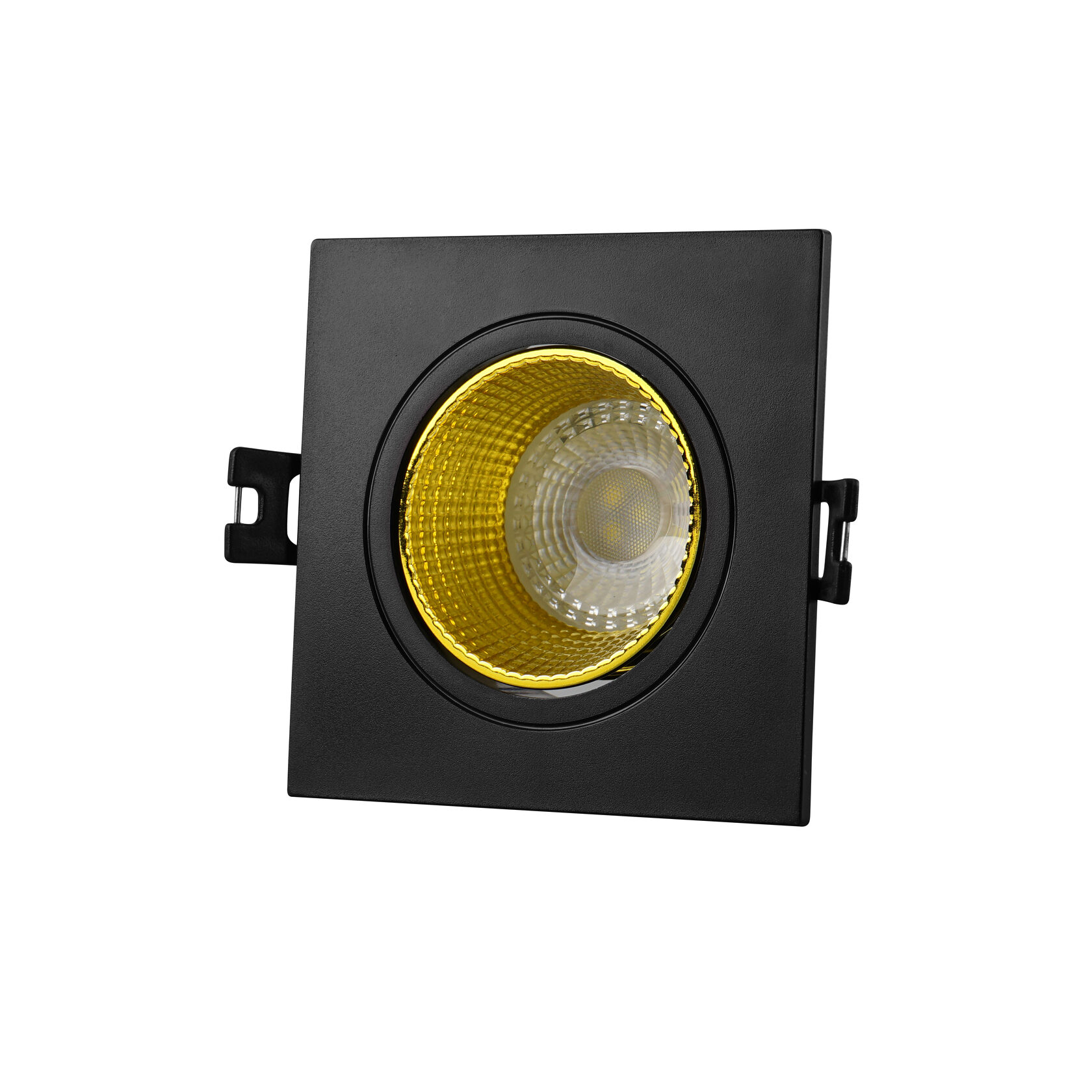Встраиваемый светильник GU5.3 LED черный/желтый пластик Denkirs DK3071-BK+YE DK3071-BK+YE