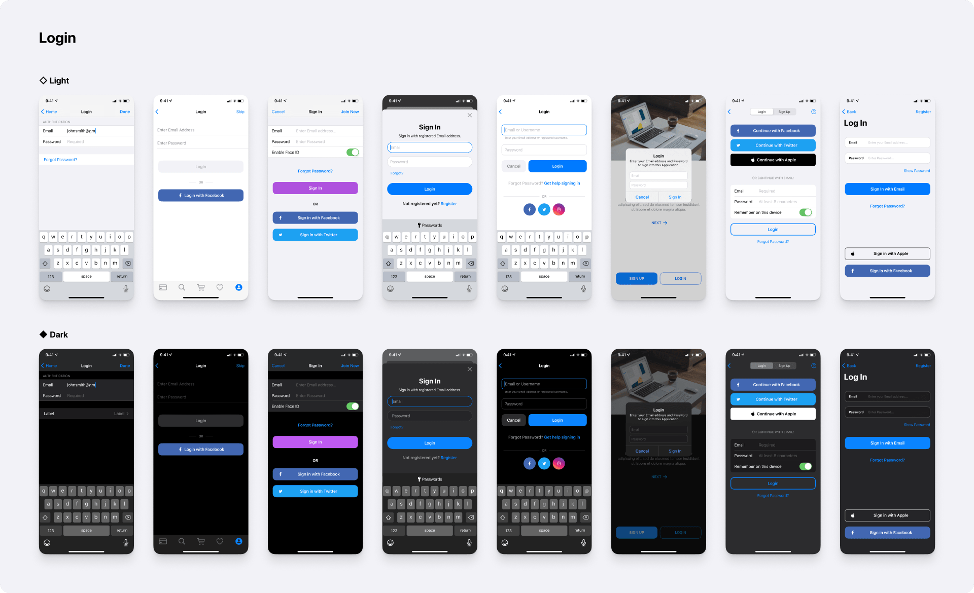 Full iOS 15 UI Kit — Figma mobile app templates preview