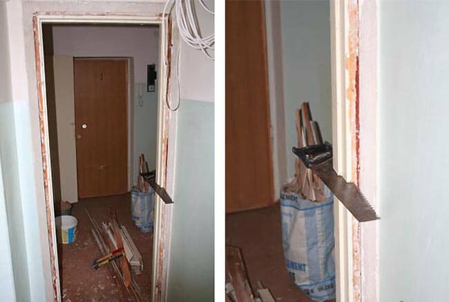 Как правильно как заштукатурить дверной проем после установки двери