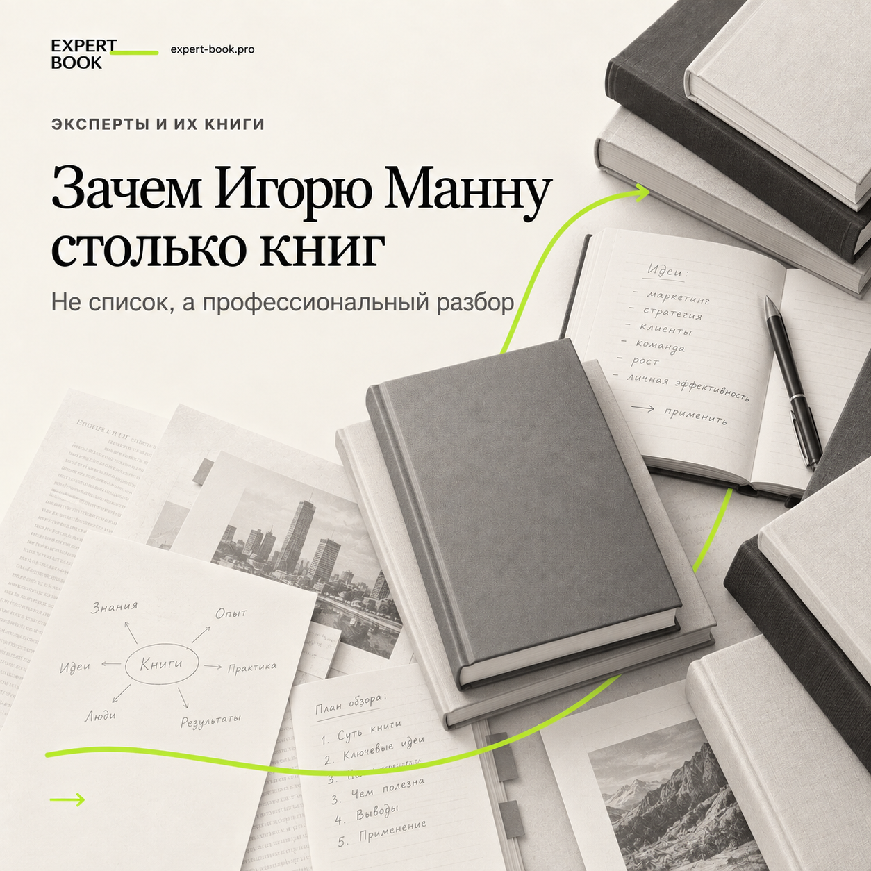 Зачем Игорю Манну столько книг — обложка разбора Expert Book