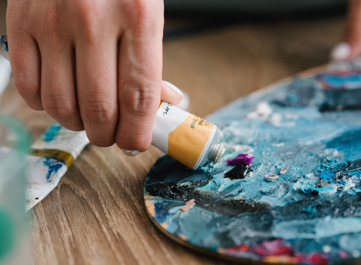 Олійний живопис для початківців під час онлайн навчання в художній школі