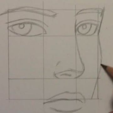 Пропорции в рисунке лица человека. Простая схема для начинающих художников. — ремонты-бмв.рф