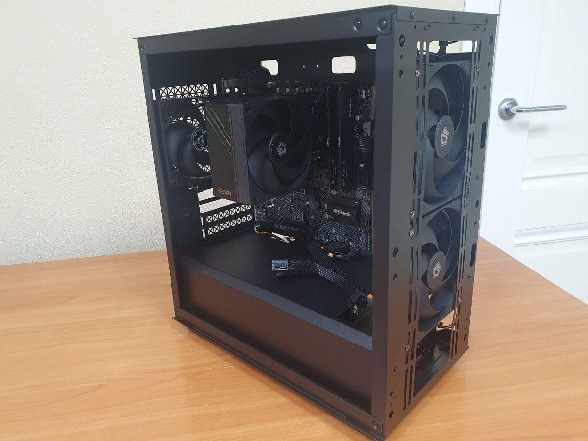 Орагнизуем воздушый поток) ID-COOLING AS-140-K 2шт + Вентилятор Case fan ARCTIC P12 PWM PST.