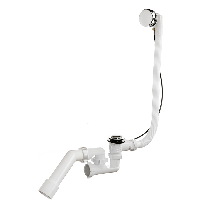 А-27087 Сифон для ванны 1 1/2\"х40, регулируемый, полуавтомат, с ...
