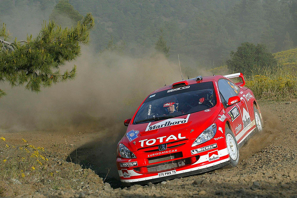 Маркус Гронхольм и Тимо Раутиайнен, Peugeot 307 WRC (270 PWX 75), ралли Акрополь 2004