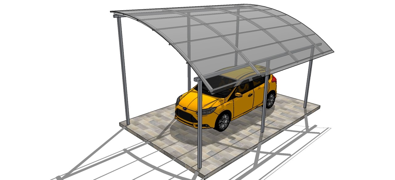 Проект навеса для автомобиля