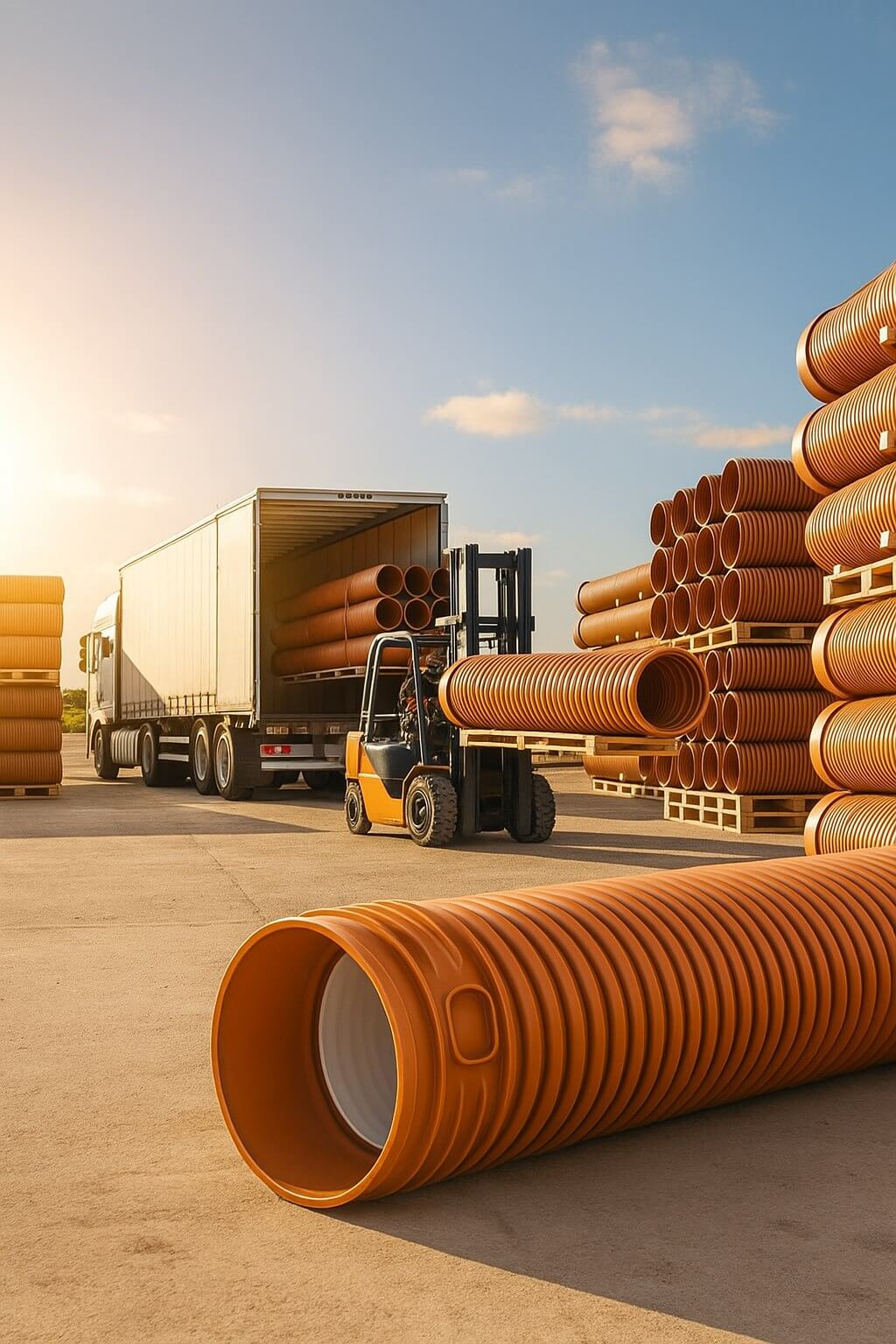 Гофрированные трубы PRO AQUA PROKAN SN8 для наружной канализации