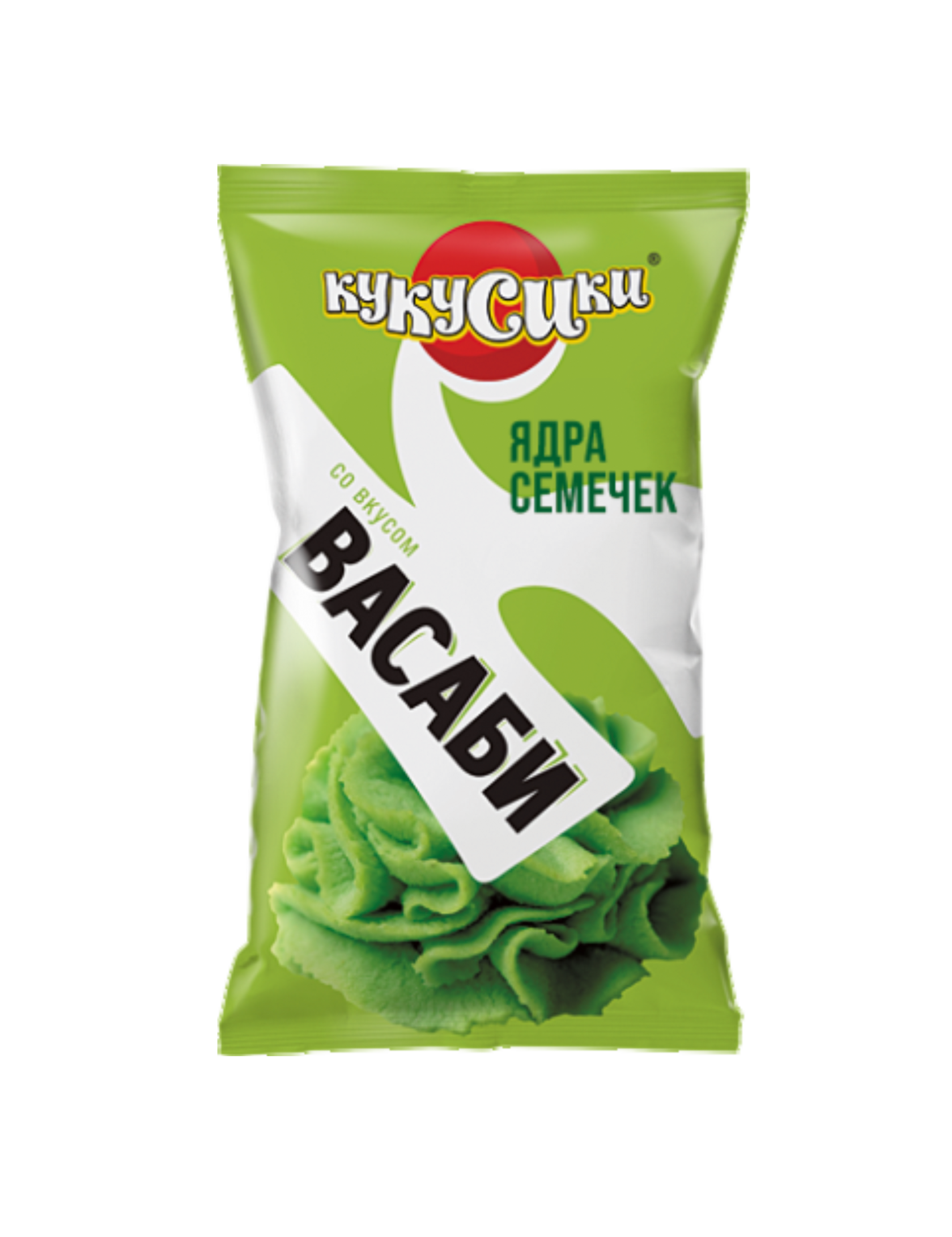 «Ядра семечек «Кукусики» со вкусом васаби — жареные очищенные семечки подсолнечника в фирменной упаковке. Купить семечки с васаби оптом от производителя Кукусики. Острая приправа васаби придаёт ядрам насыщенный яркий вкус. Оптовые поставки семечек, снеков, арахиса, печенья и мармелада по Краснодарскому и Ставропольскому краю, Крыму, Абхазии, Армении, Ростовской, Белгородской, Брянской, Орловской, Курской, Волгоградской, Воронежской областям, Донецку, Луганску, Мелитополю, Мариуполю. Купить ядра семечек васаби с доставкой оптом и в розницу.»
