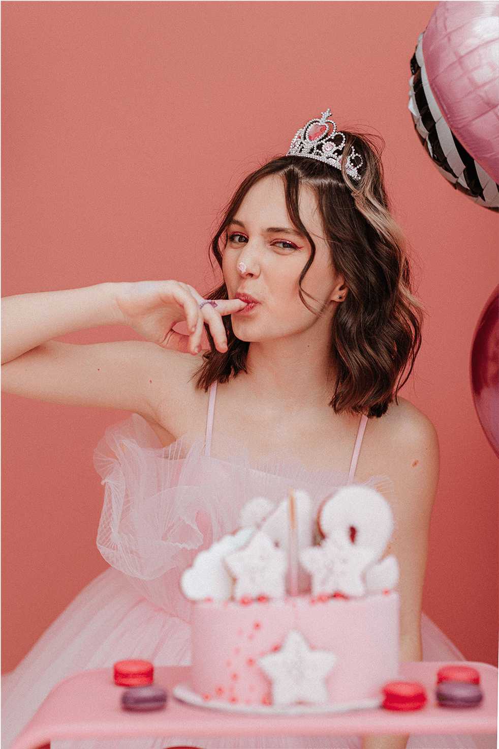 фотосессия с тортом на день рождения