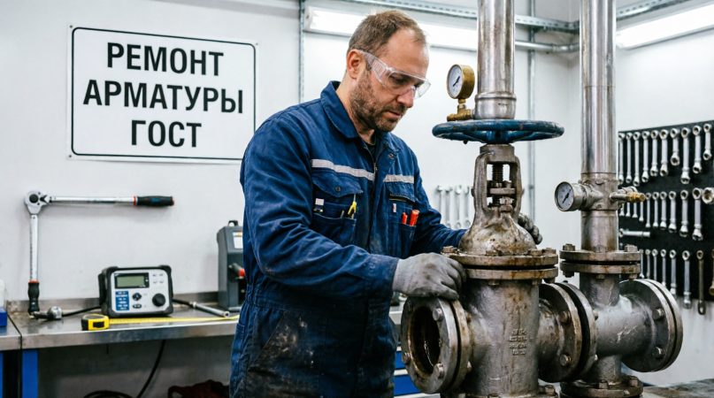Ремонт и испытания арматуры