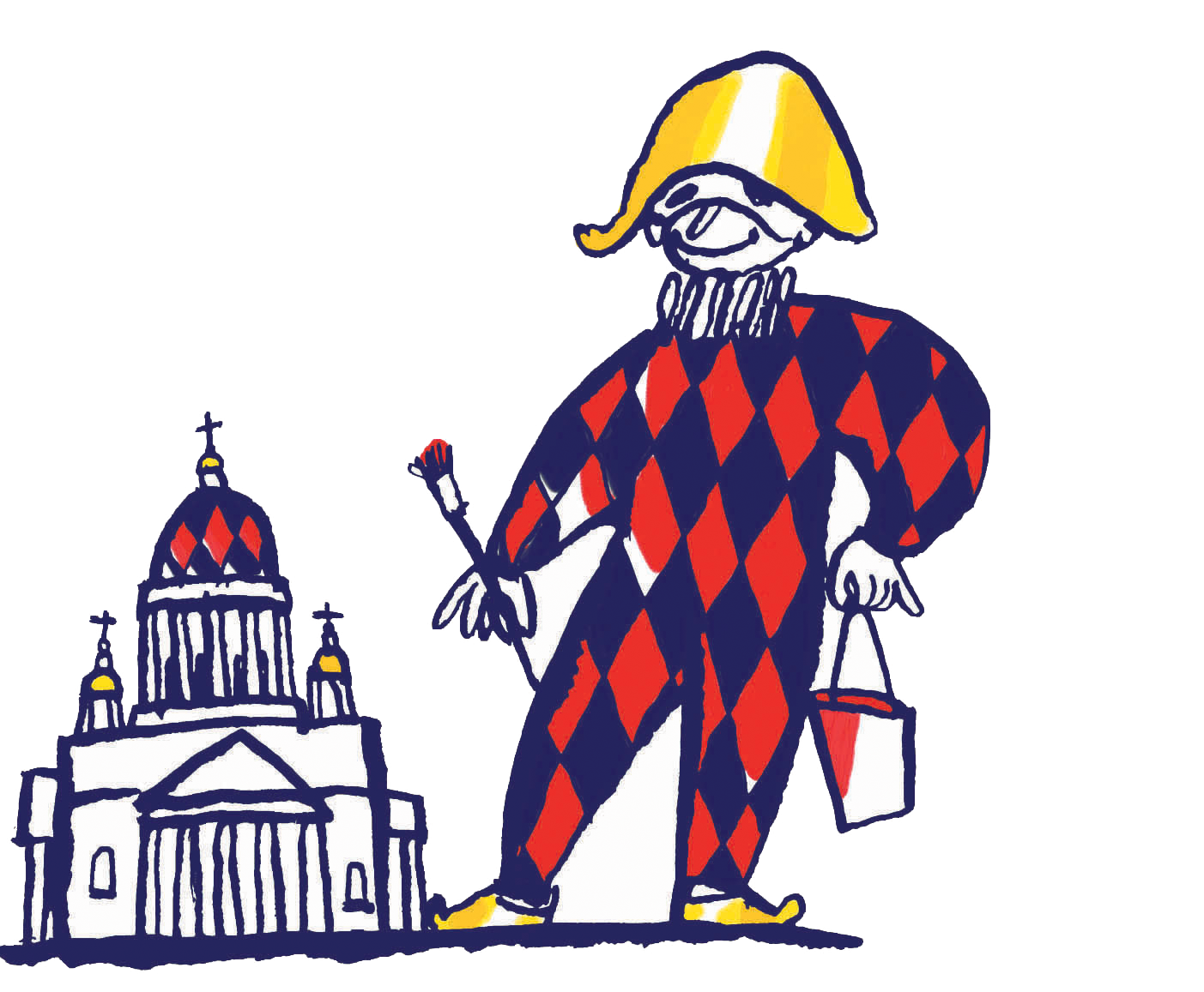 Арлекин красит Исаакиевский собор