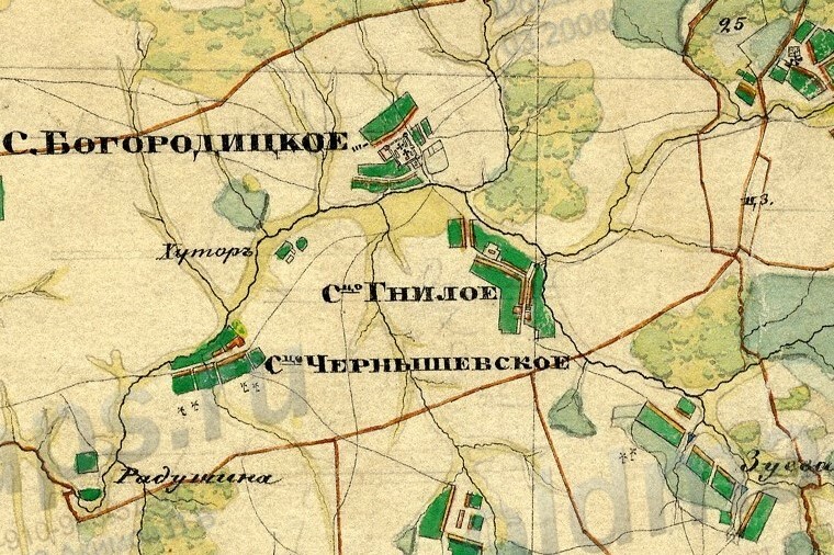Богородицкое (Сезёново) на карте Менде