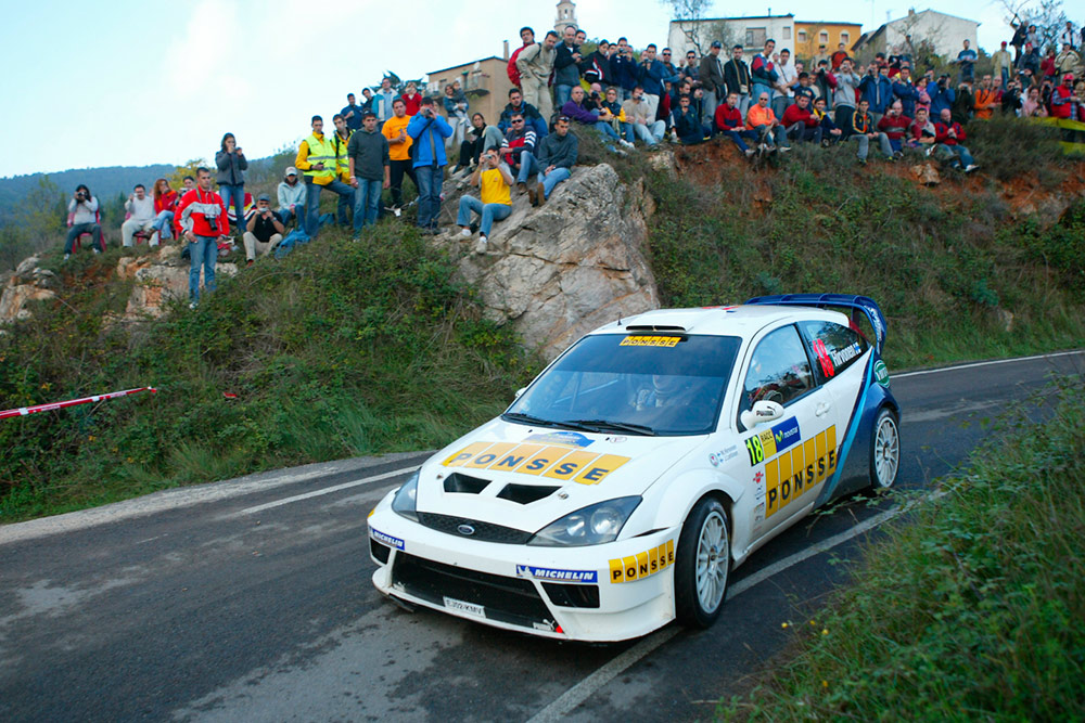 Микко Хирвонен и Ярмо Лехтинен, Ford Focus RS WRC &amp;amp;#39;03 (EJ02 KMV), ралли Каталония 2005/Фото: M-Sport