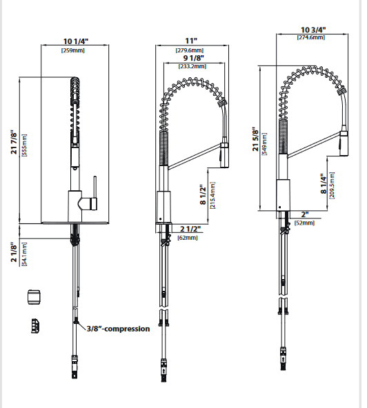 Кухонный смеситель Kraus KPF-2631SFS - изображение 5