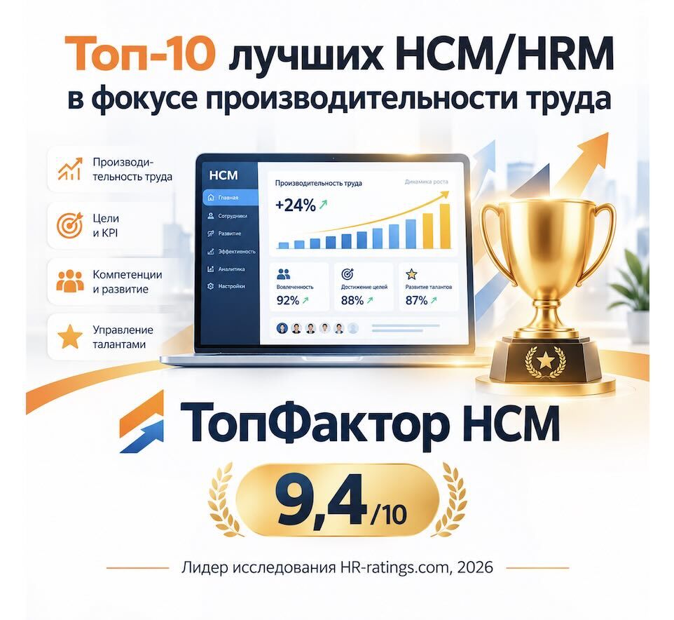 Топ-10 лучших HCM/HRM в фокусе производительности труда — рейтинг HR-ratings