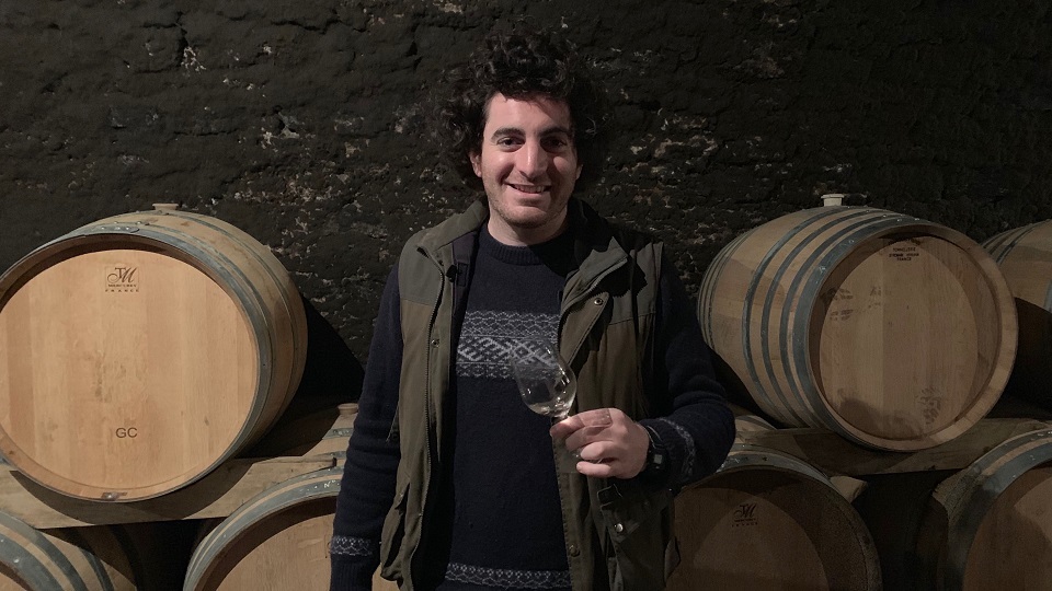 Guillaume Selosse in his cellar after tasting through the 2018s.