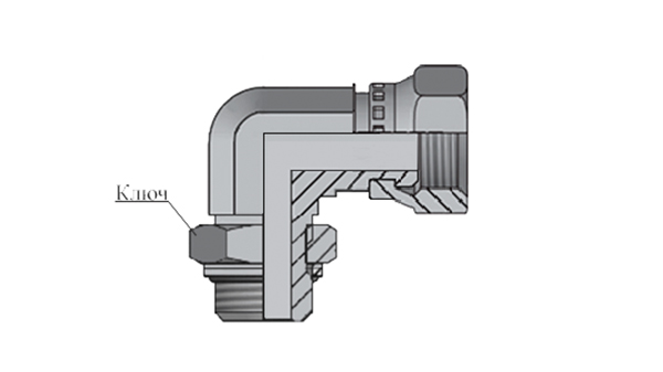 Адаптеры Г-Ш BSP 60°/BSP корпус угловые 90° с к/г