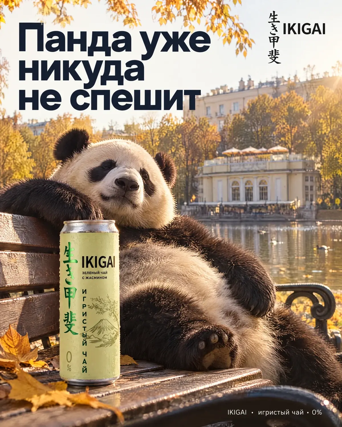 Панда уже никуда не спешит.
