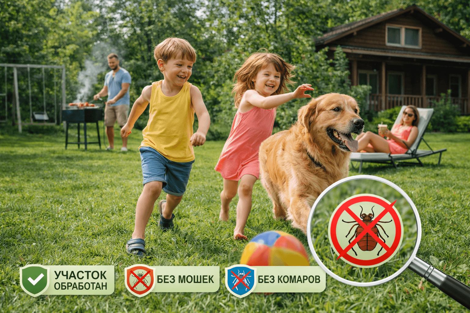 Участок после обработки